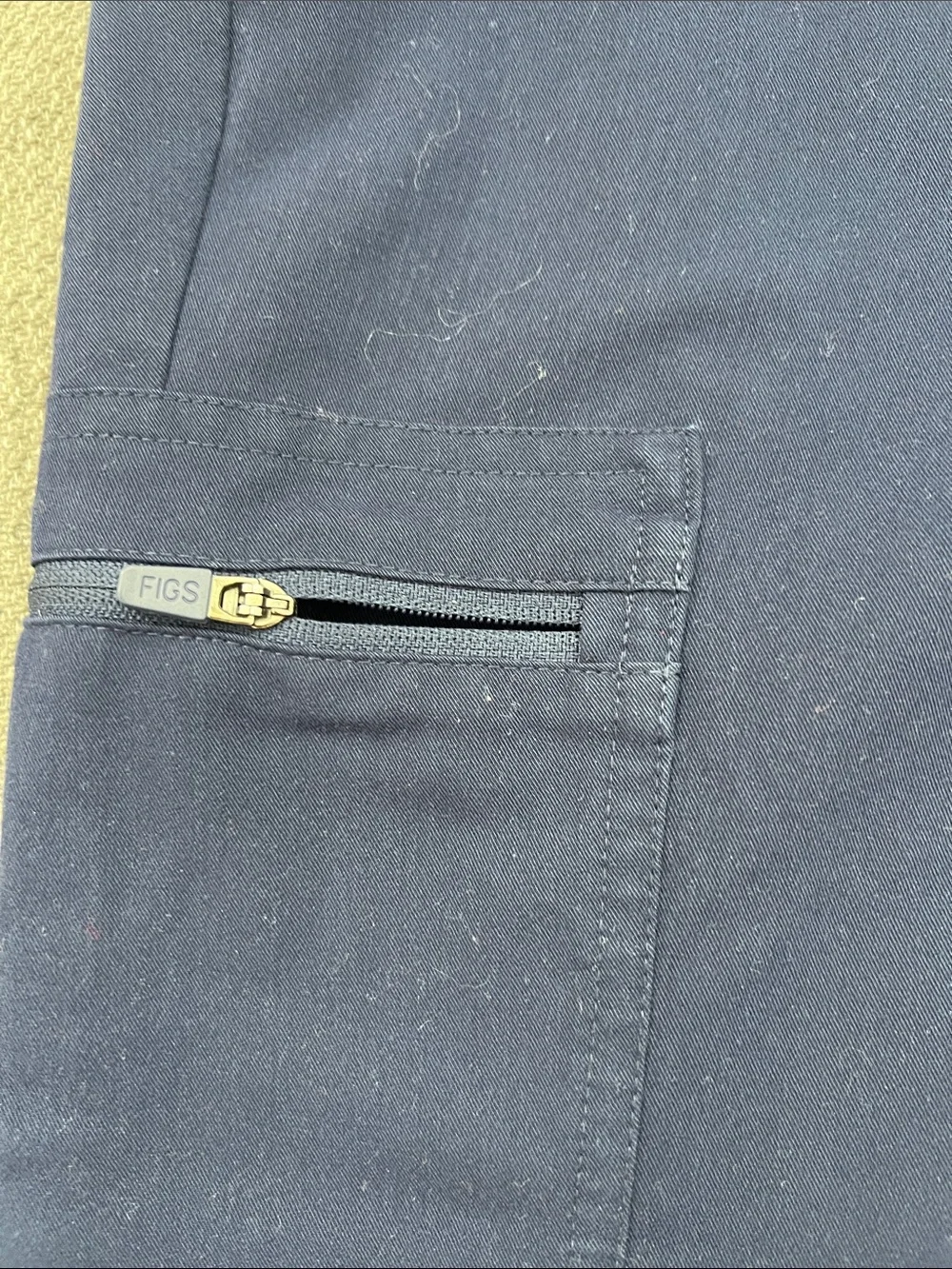 Figs Men's Navy Jogger Pants with Contrast Drawstring